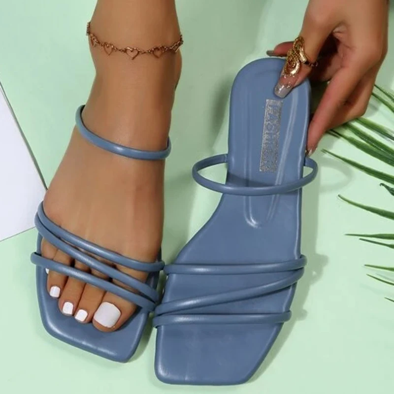 Summer New Women Slippers Sexy Open Toes Outdoor Beach Solid Color Flat Sandals Simple Solid Color Slides Leisure Woman Shoes
Summer New Women Slippers Sexy Open Toes Outdoor Beach Solid Color Flat Sandals Simple Solid Color Slides Leisure Woman Shoes