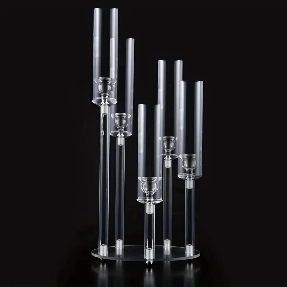 5/6 Heads Acrylic Candle Holder Wedding Candle Holder Flower Stand Center Table Decoration Candle Holder
5/6 Heads Acrylic Candle Holder Wedding Candle Holder Flower Stand Center Table Decoration Candle Holder