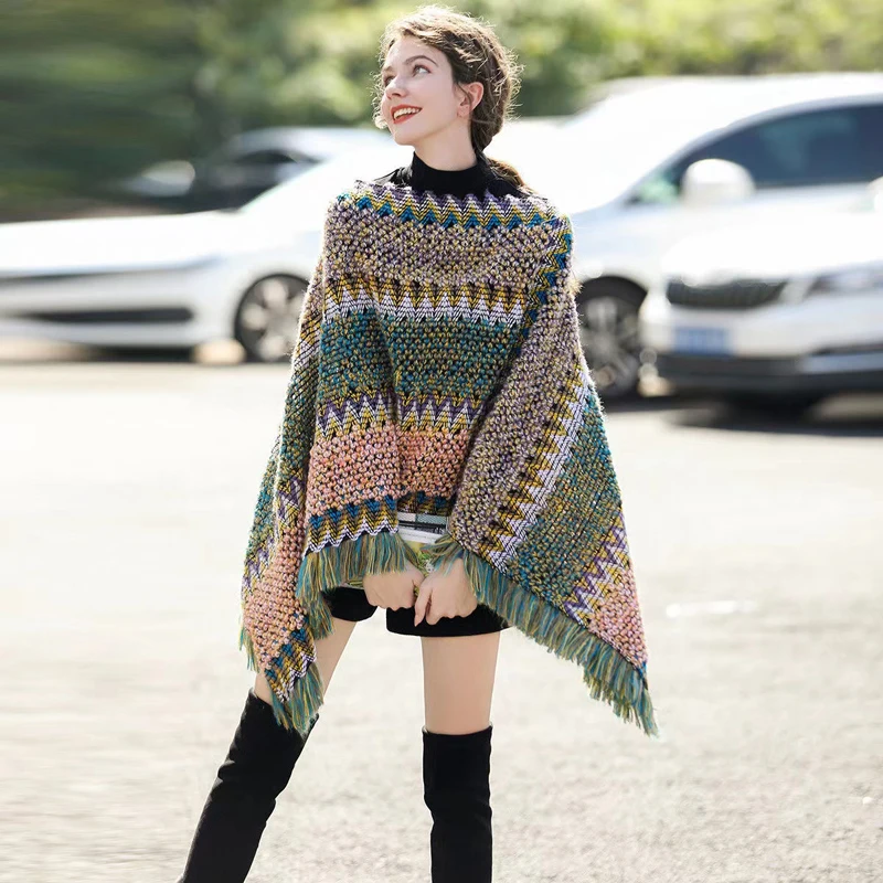 MoriBty New Travel Poncho Capes Women Ethnic Spring Irregular Pullover Sweater Shawl Wraps Female Fringe Tassle Outer Cloak Szal
MoriBty New Travel Poncho Capes Women Ethnic Spring Irregular Pullover Sweater Shawl Wraps Female Fringe Tassle Outer Cloak Szal