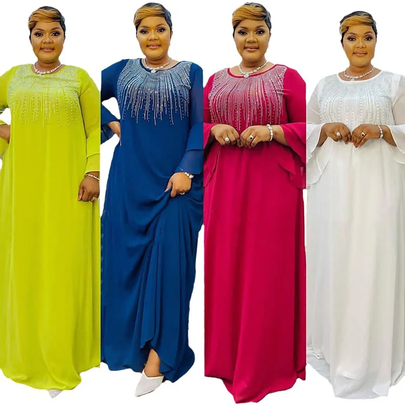 African Elegant Party Evening Maxi Dress Women Chiffon Abaya Dubai Muslim Long Robes Dashiki Fashion Wedding Birthday Dress Prom
African Elegant Party Evening Maxi Dress Women Chiffon Abaya Dubai Muslim Long Robes Dashiki Fashion Wedding Birthday Dress Prom