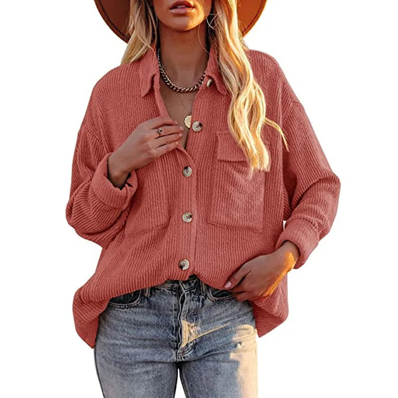 2023 Autumn Corduroy Jacket for Lady Overshirt Blouse for Women Winter Button Tops Solid Loose Long Sleeve Coat Shirts Female
2023 Autumn Corduroy Jacket for Lady Overshirt Blouse for Women Winter Button Tops Solid Loose Long Sleeve Coat Shirts Female