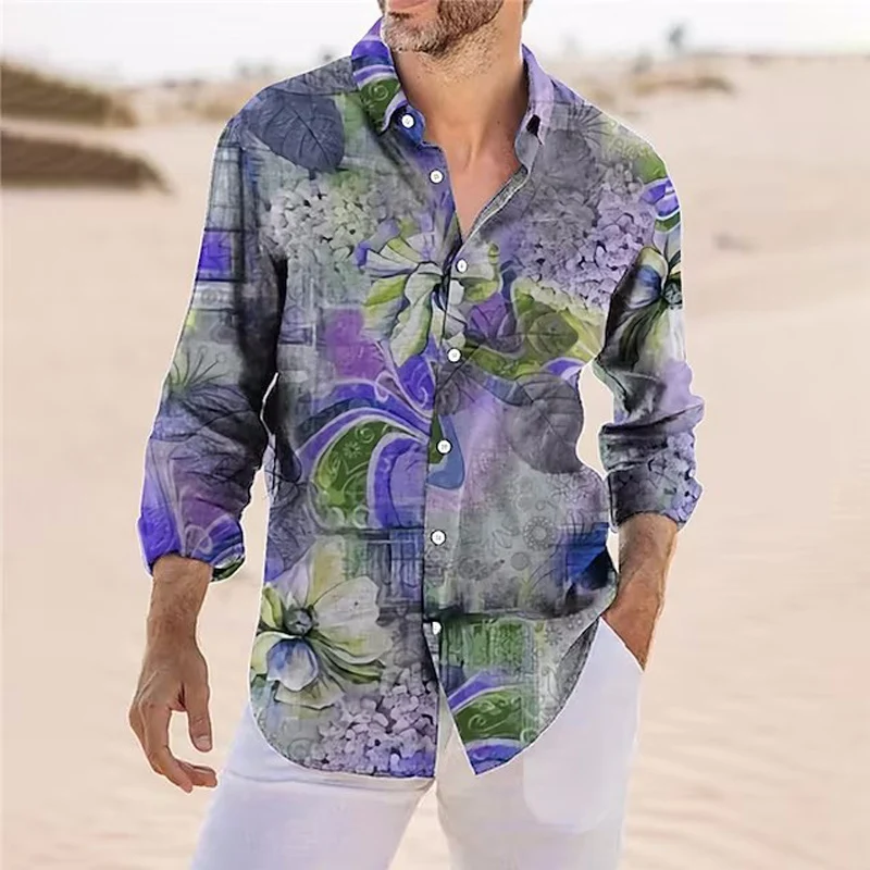 Fashion Luxury Men Shirts Casual Vintage Oversized Shirt Print Long Sleeve Tops Designer Men's Clothes Cardigan Club Prom Party
Fashion Luxury Men Shirts Casual Vintage Oversized Shirt Print Long Sleeve Tops Designer Men's Clothes Cardigan Club Prom Party
