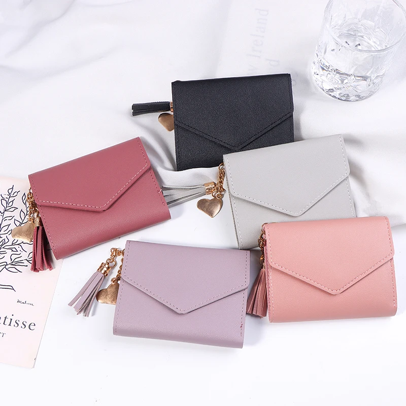 1Pc Short Tassel Wallet Women Fashion Purse Mini Coin Purse Female Money Pocket Small Card Holder Bag Girl Clutch Bag
1Pc Short Tassel Wallet Women Fashion Purse Mini Coin Purse Female Money Pocket Small Card Holder Bag Girl Clutch Bag