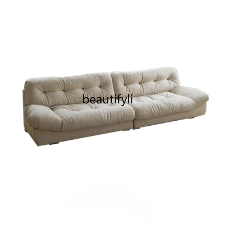 Cloud Sofa French Fabric Living Room Modern Minimalist Lazy Cream Style Straight Row Sofa
Cloud Sofa French Fabric Living Room Modern Minimalist Lazy Cream Style Straight Row Sofa