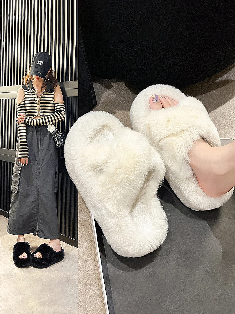 Female Shoes Plush Slippers For Adults Luxury Slides Women Heels Flock Platform 2023 Fur Flat Massage Designer High Rubber with
Female Shoes Plush Slippers For Adults Luxury Slides Women Heels Flock Platform 2023 Fur Flat Massage Designer High Rubber with
