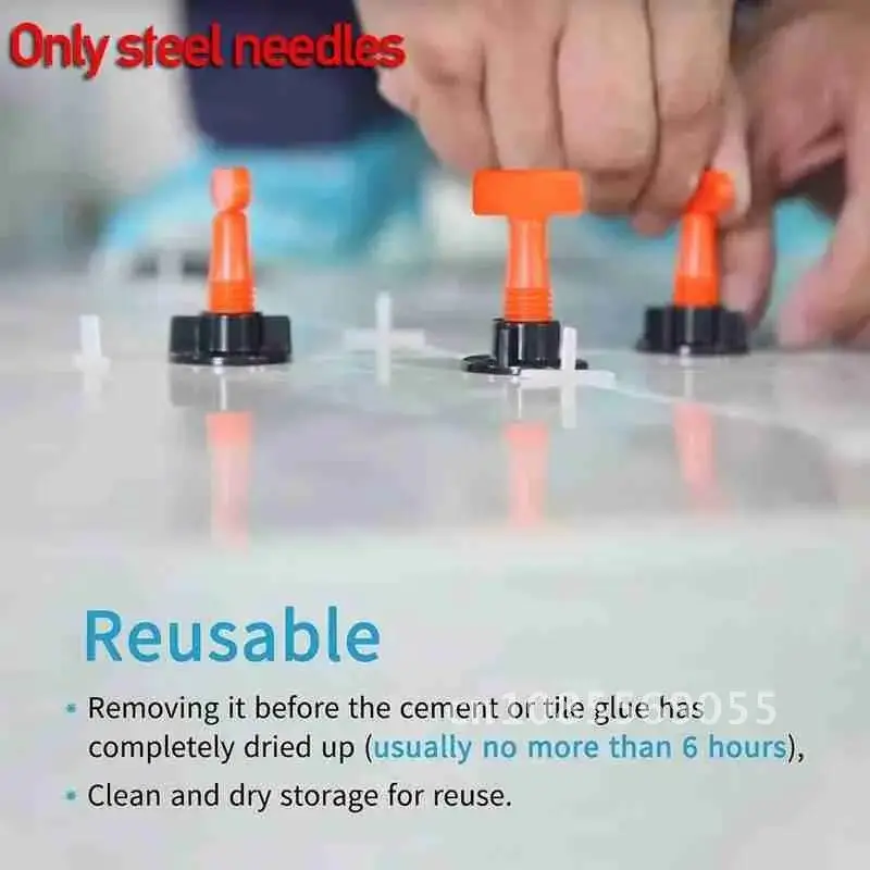 100pcs Kittile Leveling System Reusable Flat Ceramic Floor Wall Construction Tools For Flooring Wall Tiles
100pcs Kittile Leveling System Reusable Flat Ceramic Floor Wall Construction Tools For Flooring Wall Tiles