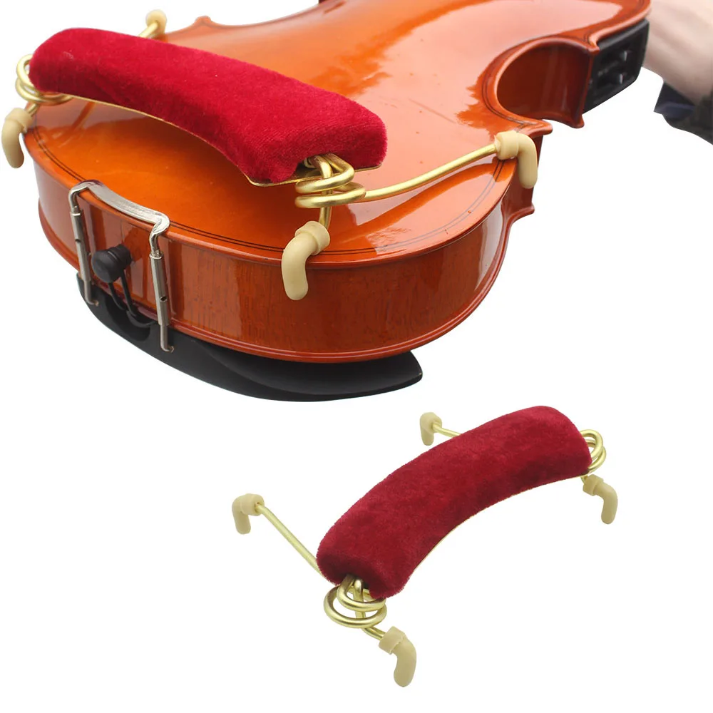 

Violin Spring Shoulder Rest Support, Metal Feet + Cotton Shoulder Pad, 1/8, 1/2, 1/4, 3/4
