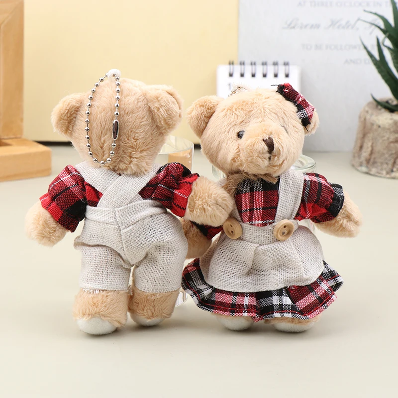Cartoon Wear Clothes Bear Plush Toy Keychain Soft Stuffed Doll Pendant Backpack Car Bag Key Ring Decor Kid Gift
Cartoon Wear Clothes Bear Plush Toy Keychain Soft Stuffed Doll Pendant Backpack Car Bag Key Ring Decor Kid Gift