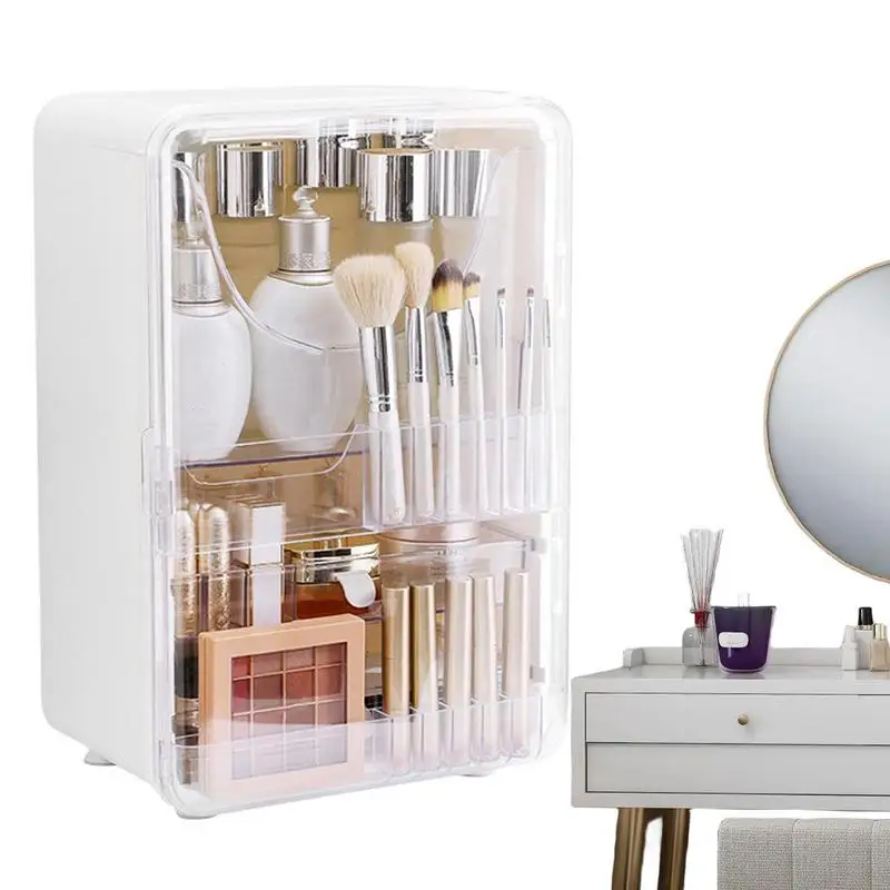 Cosmetics Skincare Organizers Large Capacity Dustproof Storage Case Countertop Storage Case For Cosmetic Brushes Foundation
Cosmetics Skincare Organizers Large Capacity Dustproof Storage Case Countertop Storage Case For Cosmetic Brushes Foundation
