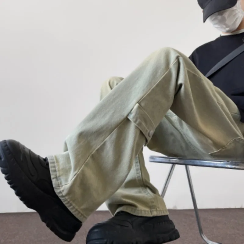 Men's American Retro Jeans Vintage Zippers Straight-leg Harajuku Y2K Denim Pants High Street Fashion Streetwear Trousers
Men's American Retro Jeans Vintage Zippers Straight-leg Harajuku Y2K Denim Pants High Street Fashion Streetwear Trousers