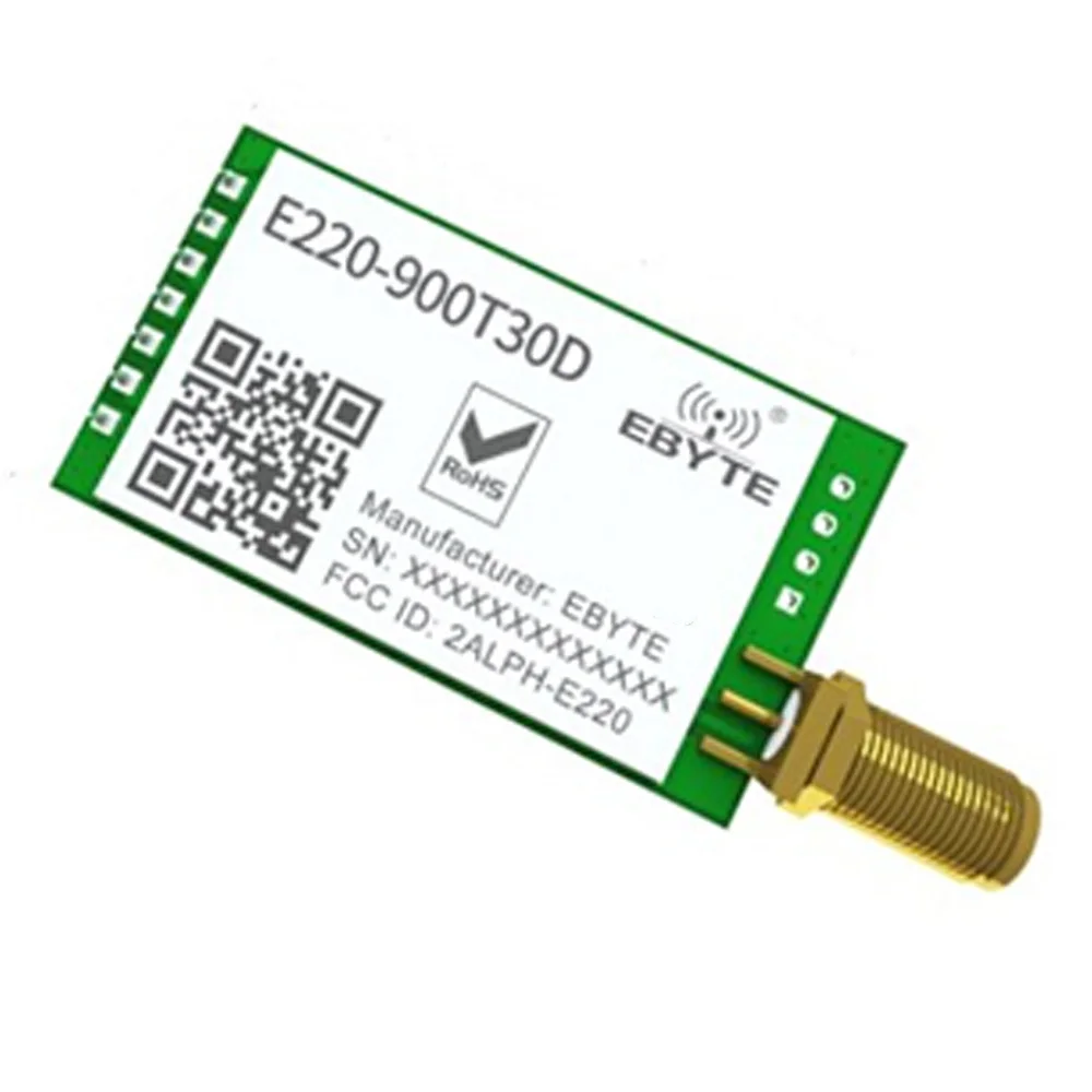 EBYTE LLCC68 868 МГц 915 МГц LoRa беспроводной модуль 30 дБм длинный дальномер 10 км RSSI CDSENET E220-900T30D SMA-K UART передатчик приемник
EBYTE LLCC68 868 МГц 915 МГц LoRa беспроводной модуль 30 дБм длинный дальномер 10 км RSSI CDSENET E220-900T30D SMA-K UART передатчик приемник
