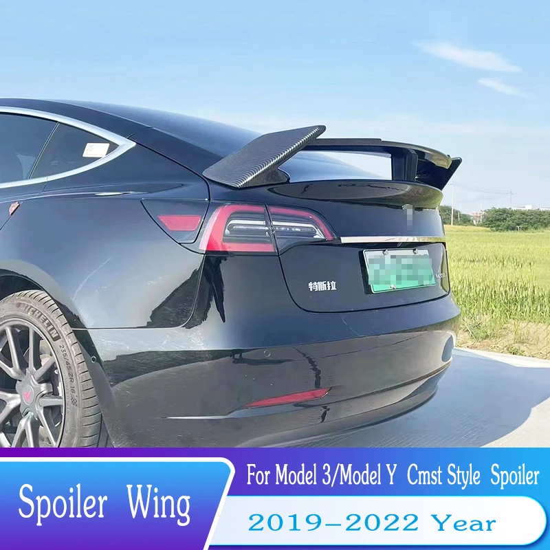 For Tesla Model 3 & Model Y Rear Trunk Lid Spoiler Lip Cmst Style 2018--2023 Carbon Look ABS Spoiler Car Styling Accessories
For Tesla Model 3 & Model Y Rear Trunk Lid Spoiler Lip Cmst Style 2018--2023 Carbon Look ABS Spoiler Car Styling Accessories
