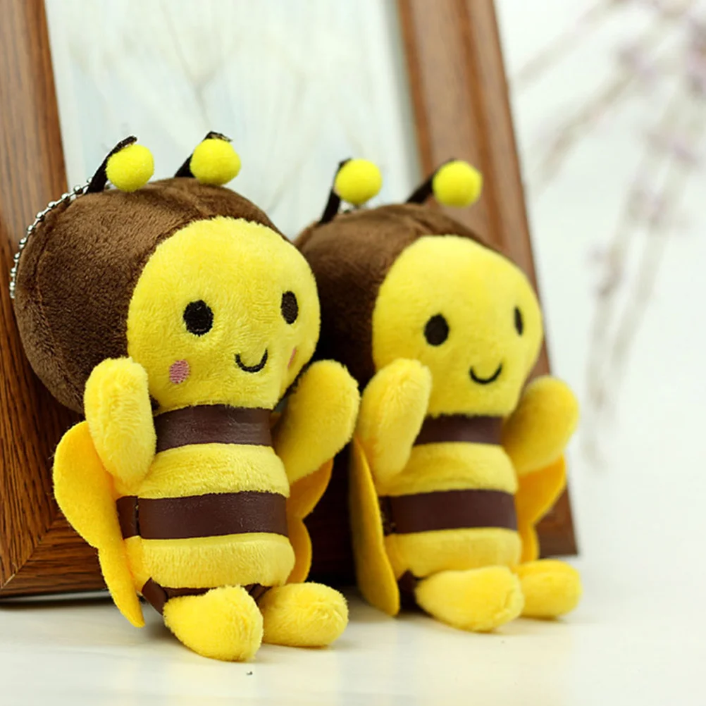 10 Pcs Bee's Toy Little Pendant Stuffed Adorn Dolls Bag Keychain Fluffy Plush Keyring Hanging Decor
10 Pcs Bee's Toy Little Pendant Stuffed Adorn Dolls Bag Keychain Fluffy Plush Keyring Hanging Decor