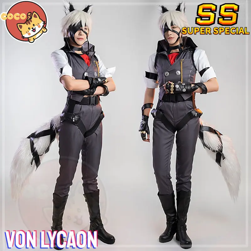 

CoCos-SS Game Zenless Zone Zero Von Lycaon Cosplay Costume Game Cos Z·Z·Z Cosplay Wolf Von Lycaon Costume and Cosplay Wig