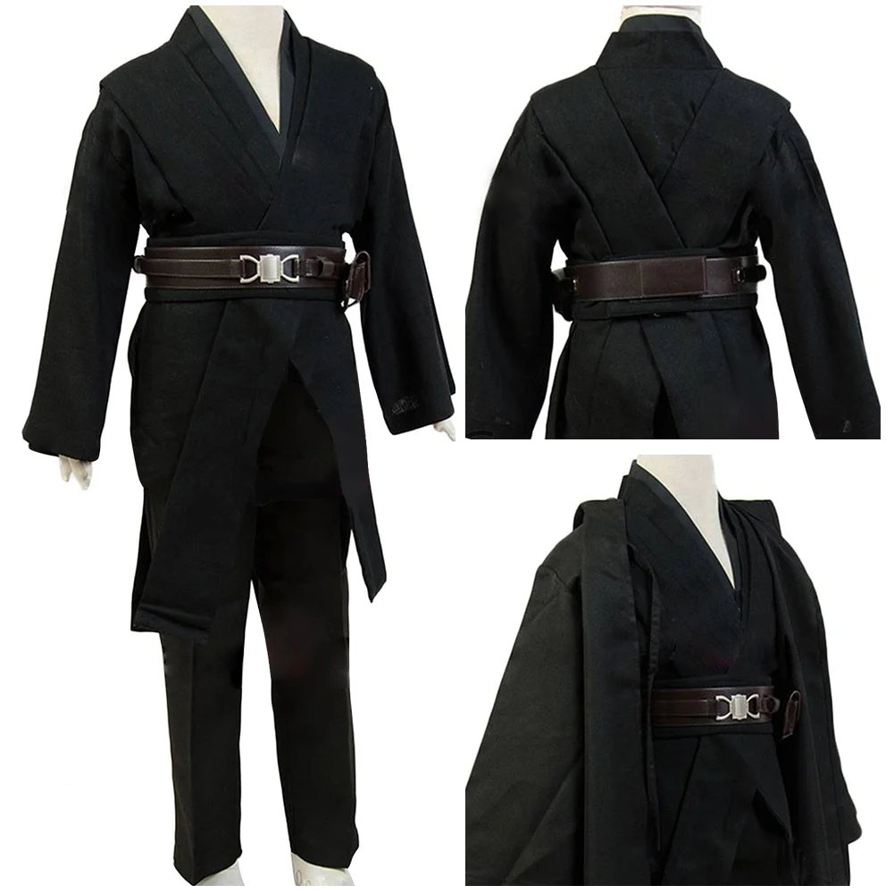 Kids Anakin Cosplay Skywalker Costume Children Boys Version Black Uniform Cloak Robe Belts Full Sets Halloween Carnival PartSuit
Kids Anakin Cosplay Skywalker Costume Children Boys Version Black Uniform Cloak Robe Belts Full Sets Halloween Carnival PartSuit