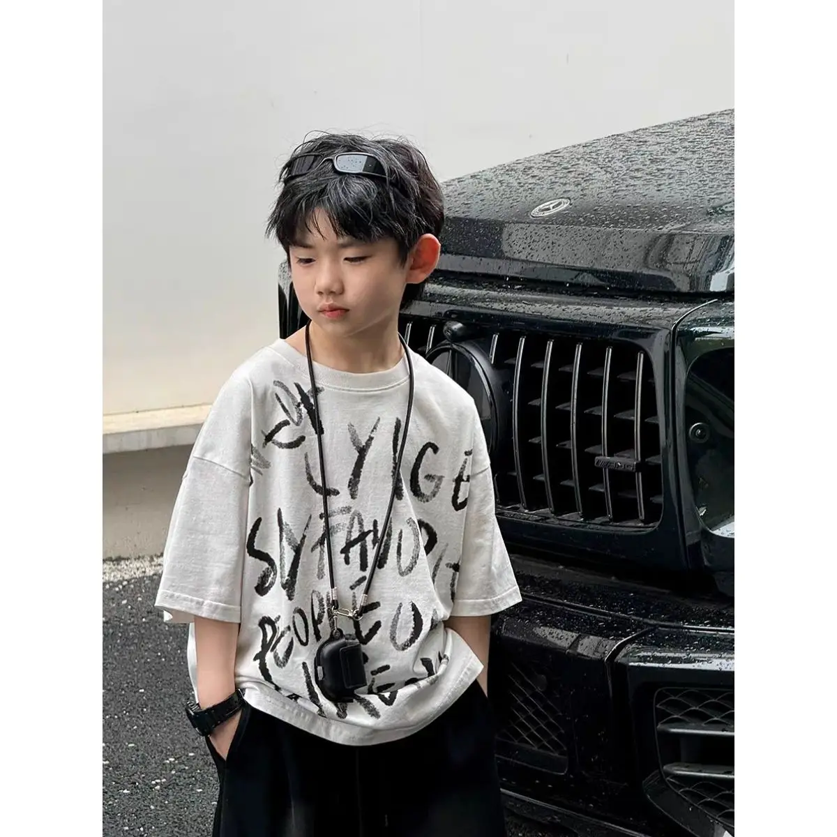 Childrens Pure Cotton Short Sleeved T-shirt New Summer Trendy Brand Large Childrens Korean Loose Half Sleeved Shirt
Childrens Pure Cotton Short Sleeved T-shirt New Summer Trendy Brand Large Childrens Korean Loose Half Sleeved Shirt