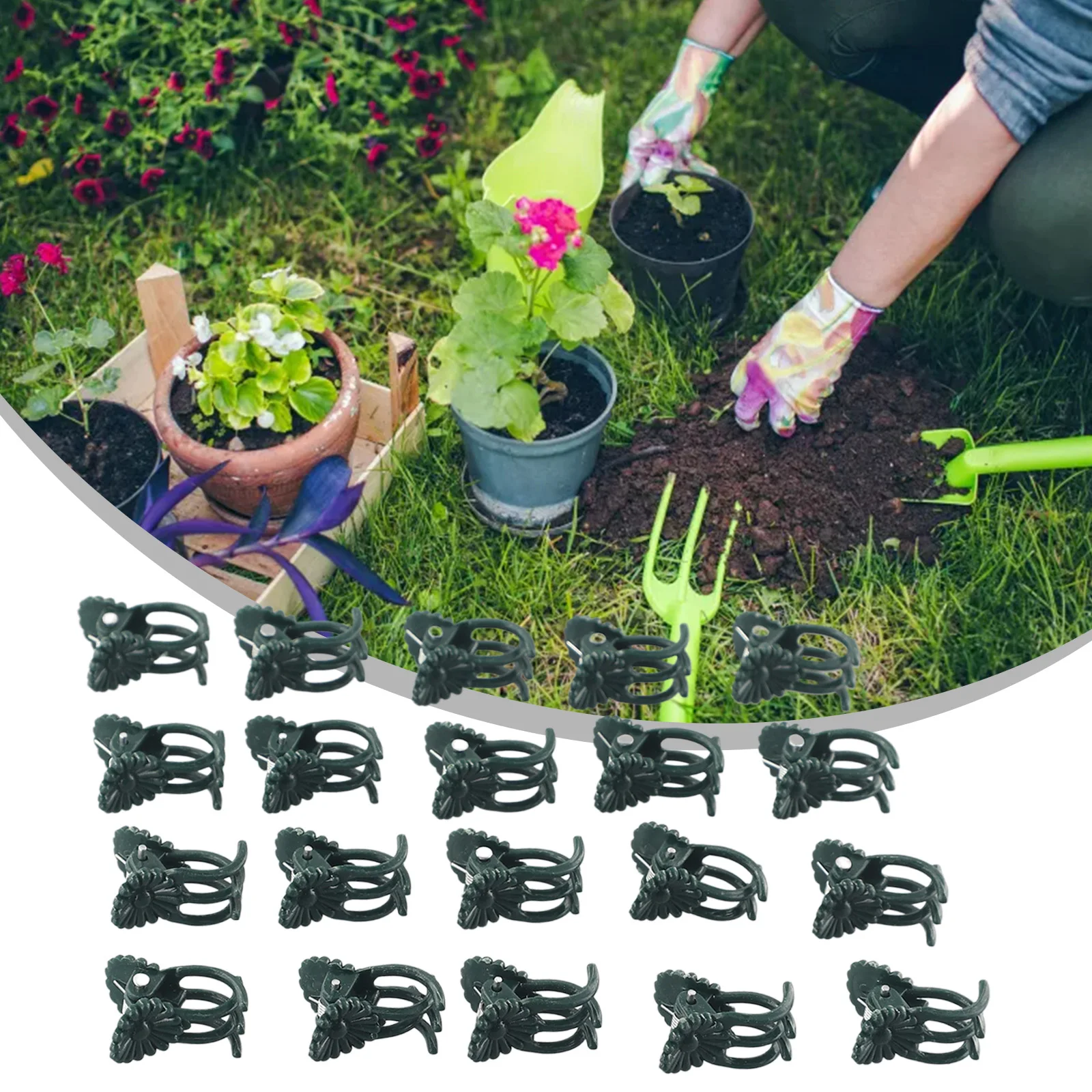 20-Piece Orchid Clamp Plant Clamp Kit Easy To Removal Use Fixed Support Stem Clamp Tool Garden Flowers
20-Piece Orchid Clamp Plant Clamp Kit Easy To Removal Use Fixed Support Stem Clamp Tool Garden Flowers