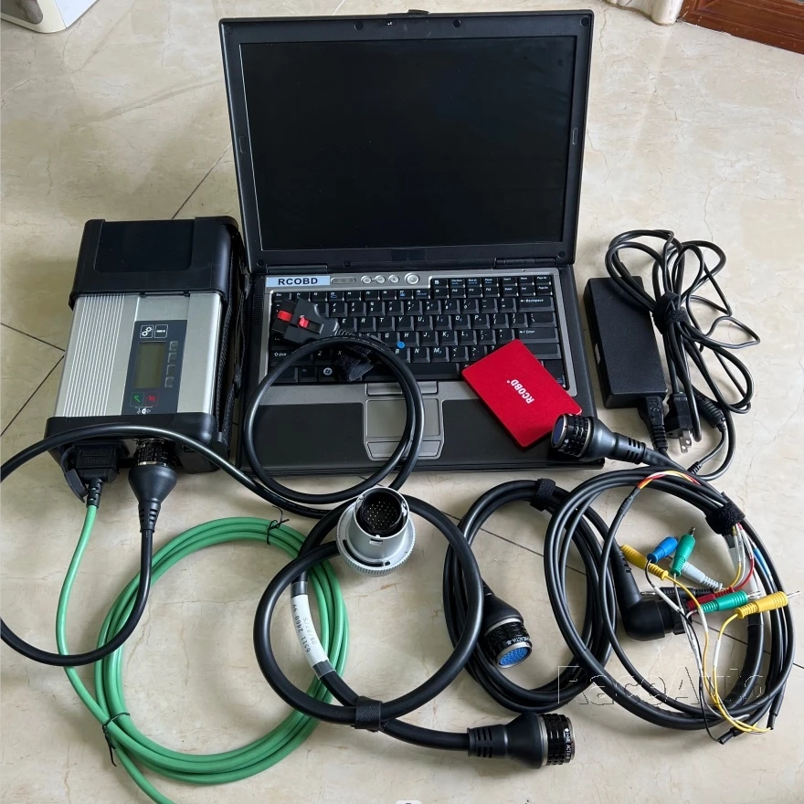 

Mb c5 Star SD CONNECT with D630 Laptop 4G Newest Software Ssd ODB CABLES Full Diagnosis Super Ready to Use 12V 24V SCANNER