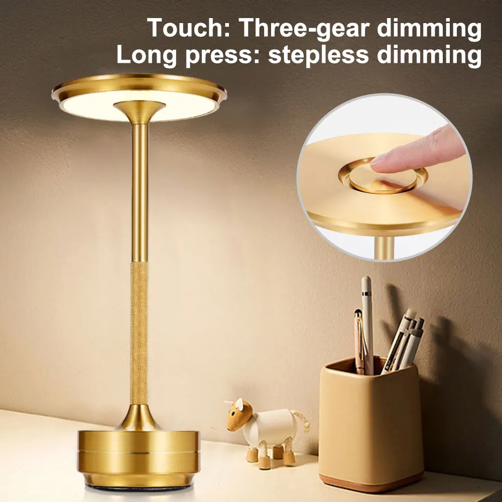 USB Charging Desk Lamp Touch Switch Table Lamp Aluminum Dimming Atmosphere Desk Lamp For Restaurant Bar Bedroom Light Decoration 
USB Charging Desk Lamp Touch Switch Table Lamp Aluminum Dimming Atmosphere Desk Lamp For Restaurant Bar Bedroom Light Decoration