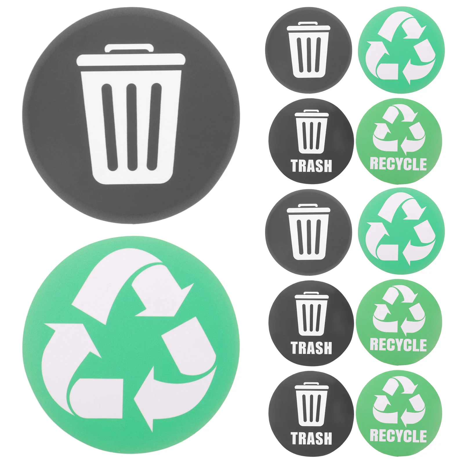 

Garbage Stickers Trash Can Recycle Bin Labels Waste Container Decal Sorting Sign Recycling