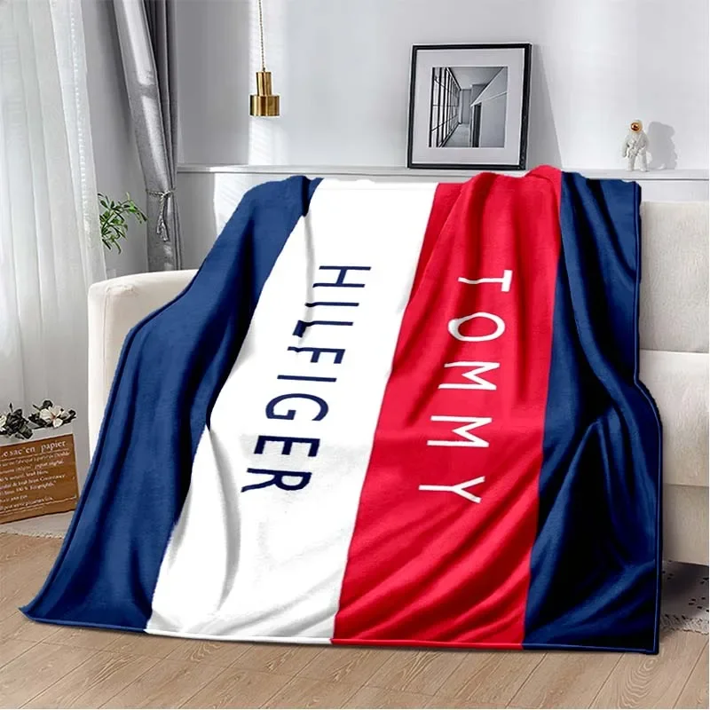 

Модное одеяло T-Tommy-hilfiger, домашний диван для гостиной, тонкое спальное одеяло, зимнее одеяло, одеяло, детский подарок