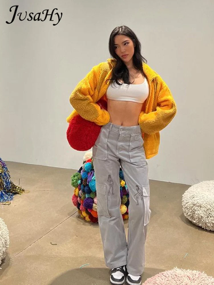JusaHy Women Autumn New Street Casual Solid Fun Hand Painted Printed Simple Straight Trousers Zipper Pockets Safari Style Pants
JusaHy Women Autumn New Street Casual Solid Fun Hand Painted Printed Simple Straight Trousers Zipper Pockets Safari Style Pants