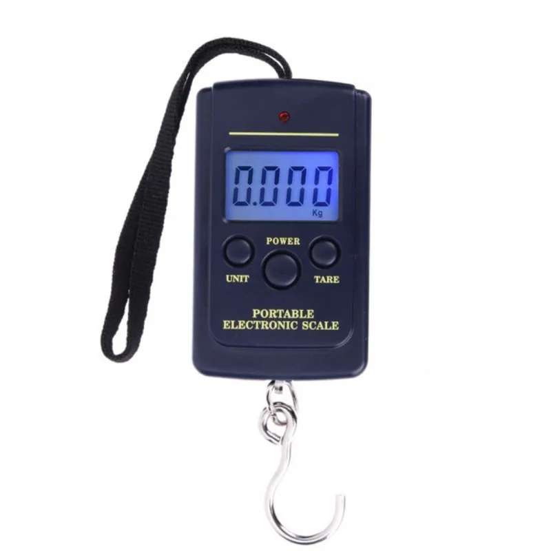 

40kg Digital Electronic Scale Without Backlight Bubble Bags Mini Fishing Luggage Travelling Hanging Hook Kitchen Weighing Tools