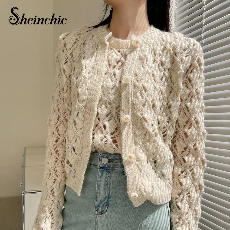 40.8% Wool Sweater Mujer 2023 Spring Autumn Luxury Designers Tops for Women Casual O-neck Beige Knitted Cardigan Femme
40.8% Wool Sweater Mujer 2023 Spring Autumn Luxury Designers Tops for Women Casual O-neck Beige Knitted Cardigan Femme
