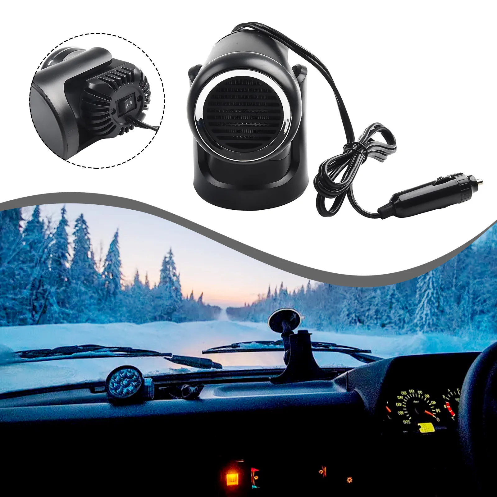 1pc Universal Portable Car Heater Energy Saving Fast Heating Quickly 2 In 1 With 360° Base Self Adhesive Small Body 12/24V
1pc Universal Portable Car Heater Energy Saving Fast Heating Quickly 2 In 1 With 360° Base Self Adhesive Small Body 12/24V