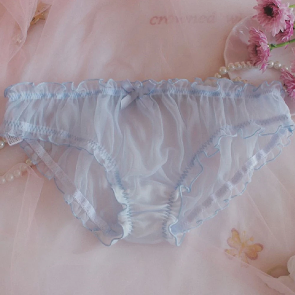 Sissy Briefs Men Underwear Floral Bow Tie Lace Panties Ruffles Chiffon Bikini Pouch Brief For Man Sheer Mesh Breathable Knicker
Sissy Briefs Men Underwear Floral Bow Tie Lace Panties Ruffles Chiffon Bikini Pouch Brief For Man Sheer Mesh Breathable Knicker