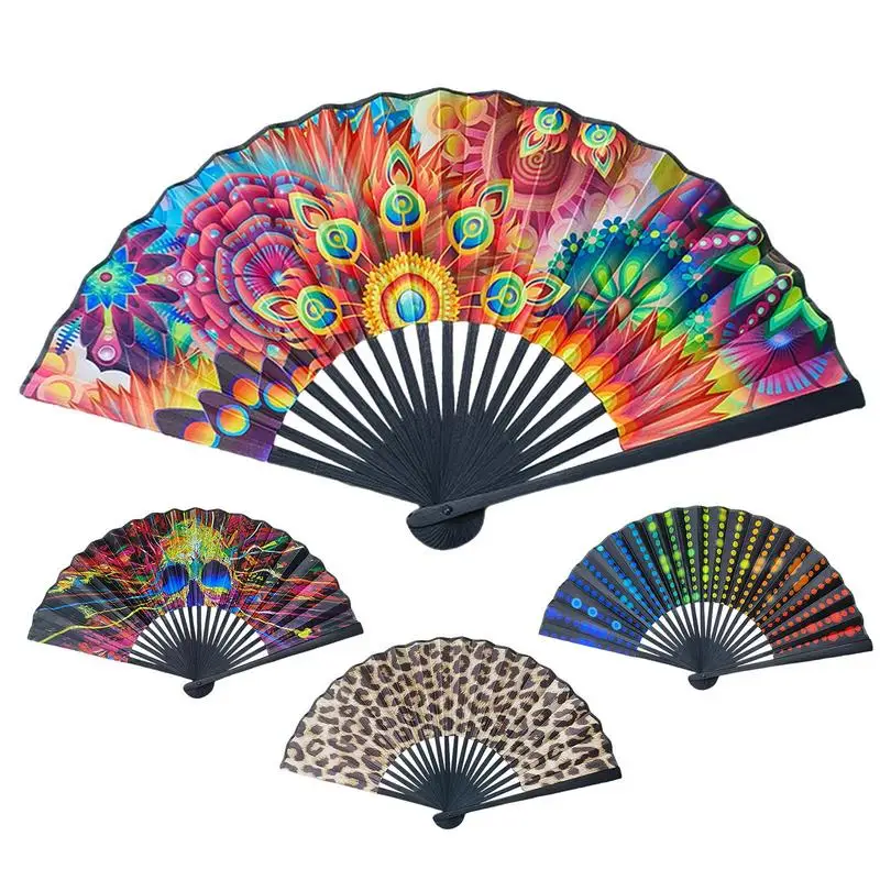 Folding Hand Fan Elegent Bamboo Handheld Fans Satin Cloth Surfaces Hand Holding Printed Decorations Fan For Summer Travel Fan
Folding Hand Fan Elegent Bamboo Handheld Fans Satin Cloth Surfaces Hand Holding Printed Decorations Fan For Summer Travel Fan