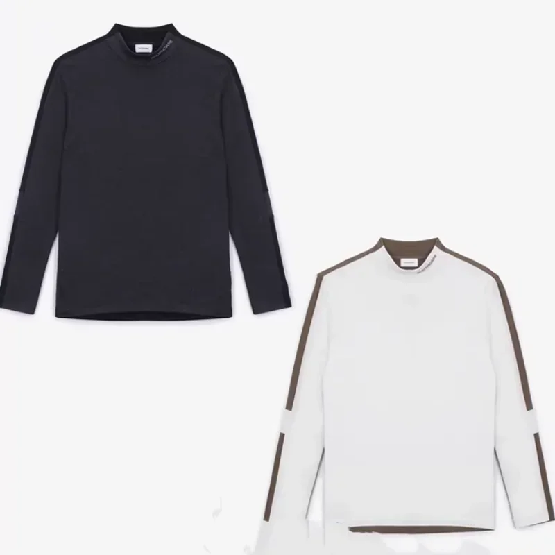 South Korea S Golf Jersey Men's 23 Autumn Style Logo Stand Neck Color Matching Elastic Long Sleeve T-shirt With Logo
South Korea S Golf Jersey Men's 23 Autumn Style Logo Stand Neck Color Matching Elastic Long Sleeve T-shirt With Logo