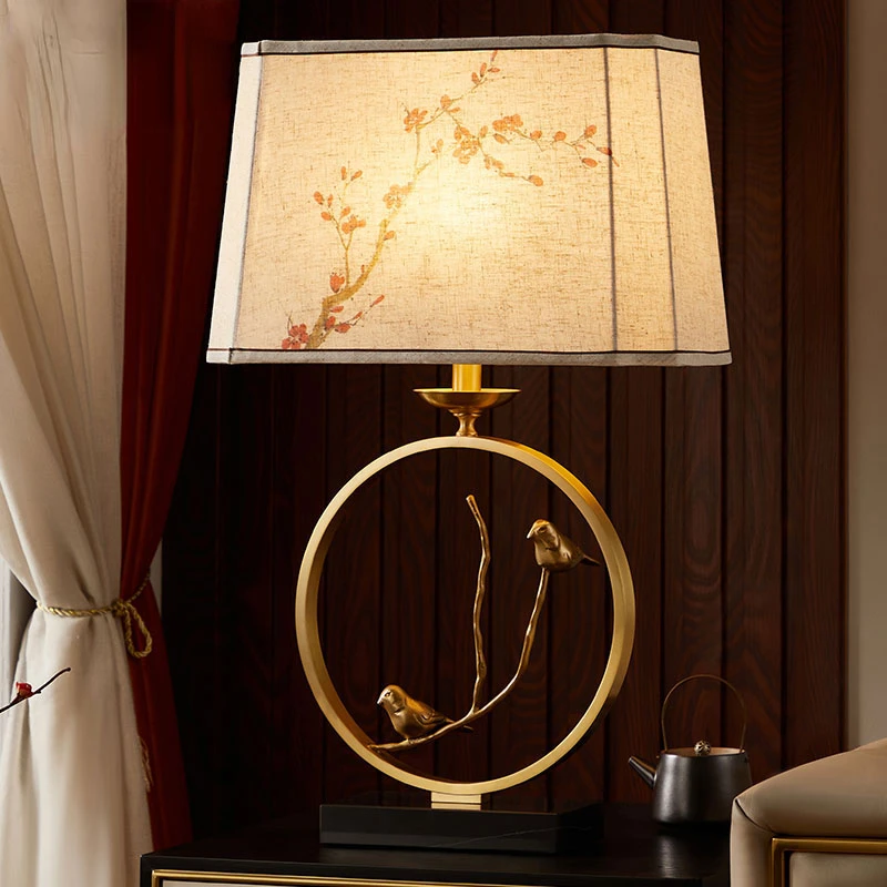 Vintage warm new Chinese style lamps, all copper desk lamps, creative living room, study room, bedroom, bedside lamp, romantic a
Vintage warm new Chinese style lamps, all copper desk lamps, creative living room, study room, bedroom, bedside lamp, romantic a