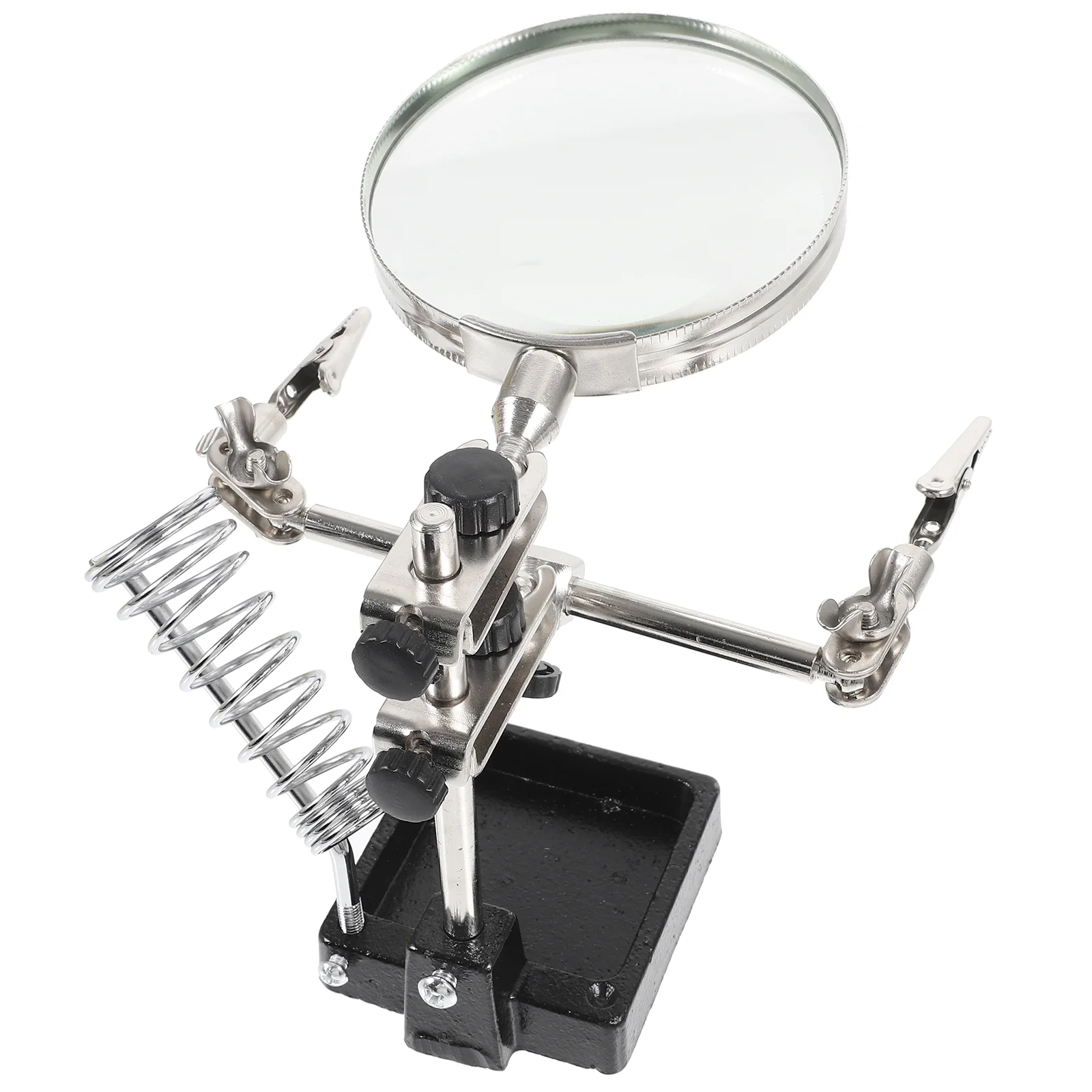 Soldering Iron Stand Portable Solder Holder Station Magnifier Station Soldering Accessory
Soldering Iron Stand Portable Solder Holder Station Magnifier Station Soldering Accessory
