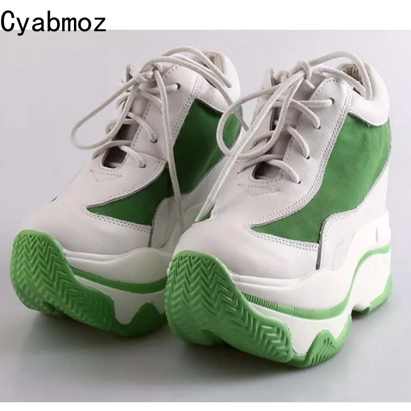 women genuine leather shoes patchwork thick soled platform high heels wedges pumps fashion elevator sneakers casual dad shoes
women genuine leather shoes patchwork thick soled platform high heels wedges pumps fashion elevator sneakers casual dad shoes