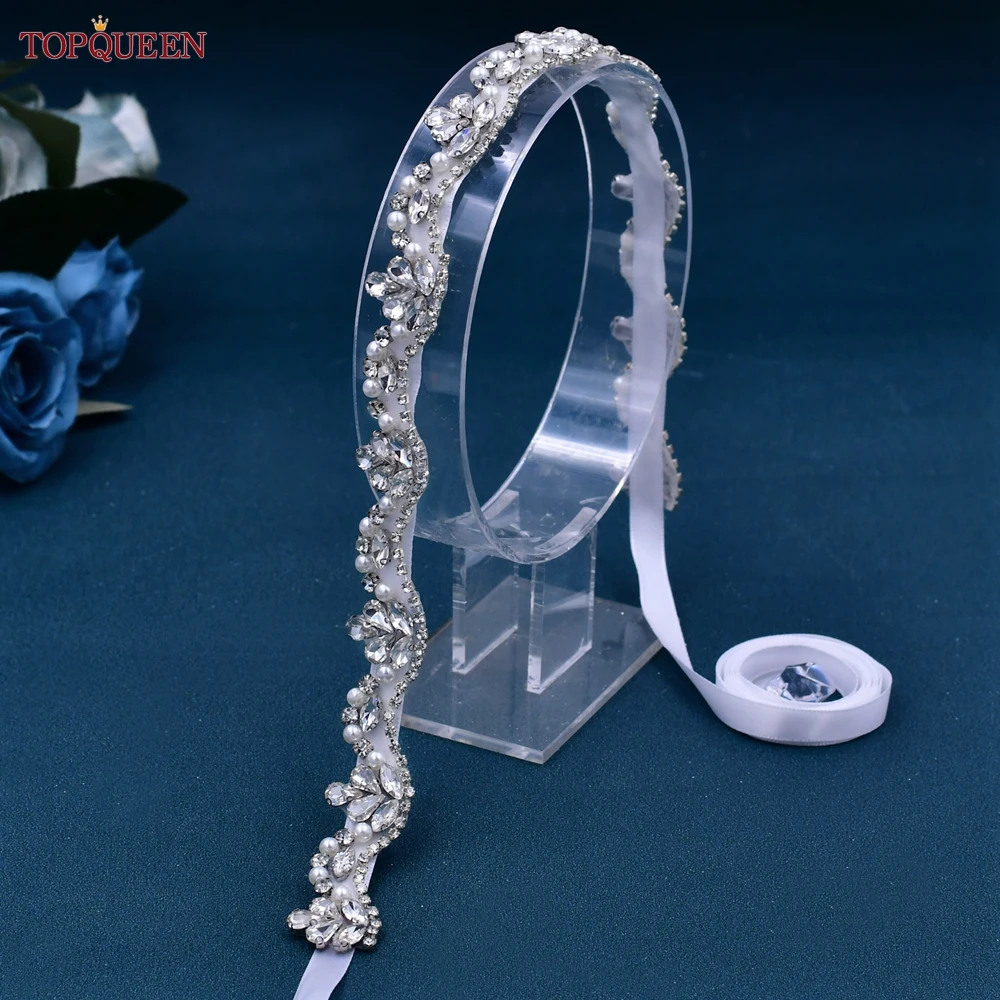 TOPQUEEN S421-S Bridal Decoration Belt Silve Rhinestone Applique Women Wedding Party Evening Gown Dresses Handmade Beaded Sash
TOPQUEEN S421-S Bridal Decoration Belt Silve Rhinestone Applique Women Wedding Party Evening Gown Dresses Handmade Beaded Sash