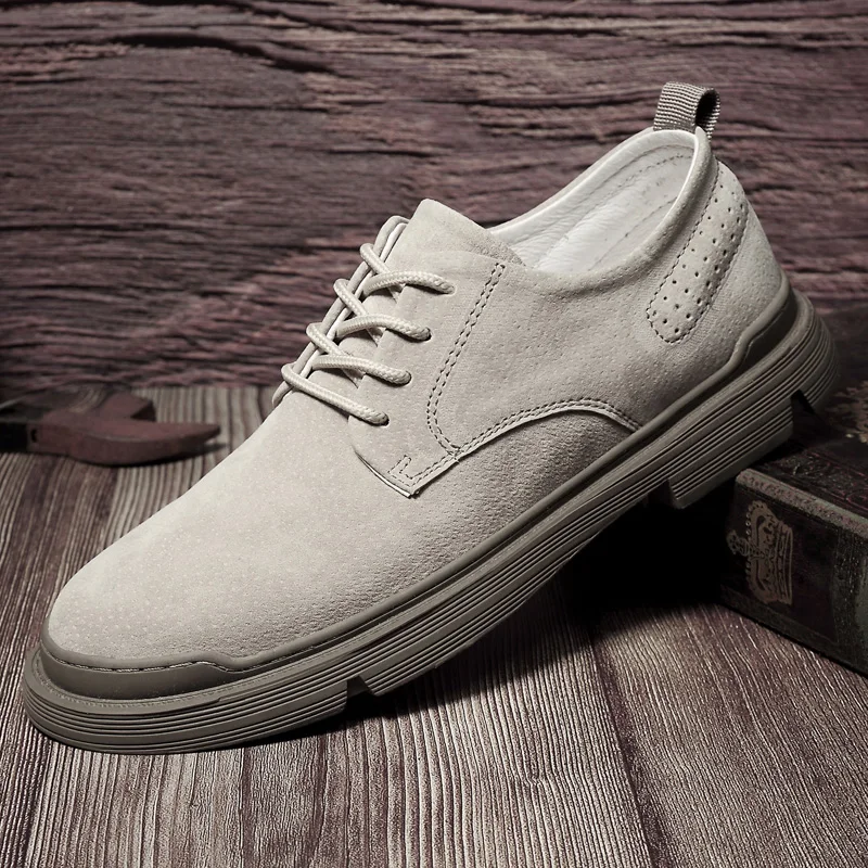 New Men's Genuine Leather Shoes Thick Sole Breathable Board Shoes Retro Business Casual Handmade Suede Work Dress Shoes
New Men's Genuine Leather Shoes Thick Sole Breathable Board Shoes Retro Business Casual Handmade Suede Work Dress Shoes