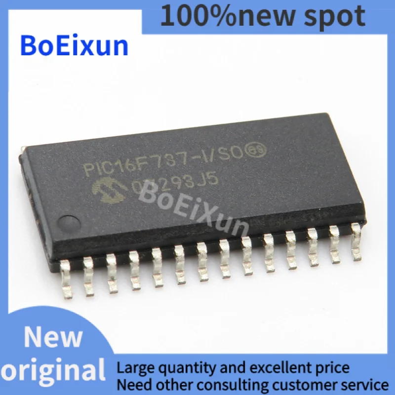 1-50 PCS PIC16F737-I/SO SMD SOP-28 PIC16F737 8-bit Microcontroller MCU-microcontroller Chip
1-50 PCS PIC16F737-I/SO SMD SOP-28 PIC16F737 8-bit Microcontroller MCU-microcontroller Chip