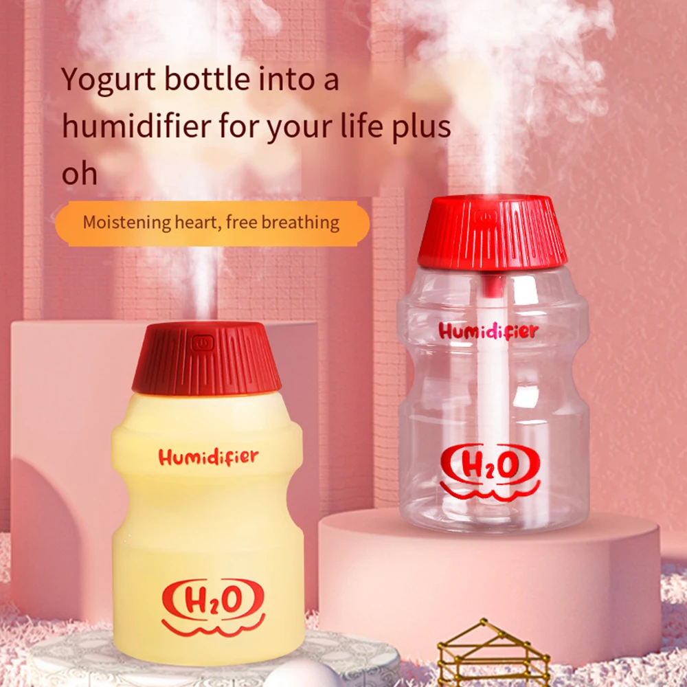 

Mini 350ML Yogurt Cup Air Humidifiers Essential Oil Aroma Diffuser Perfume Ultrasonic USB Fogger for Home Bedroom Car 가습기 디퓨저