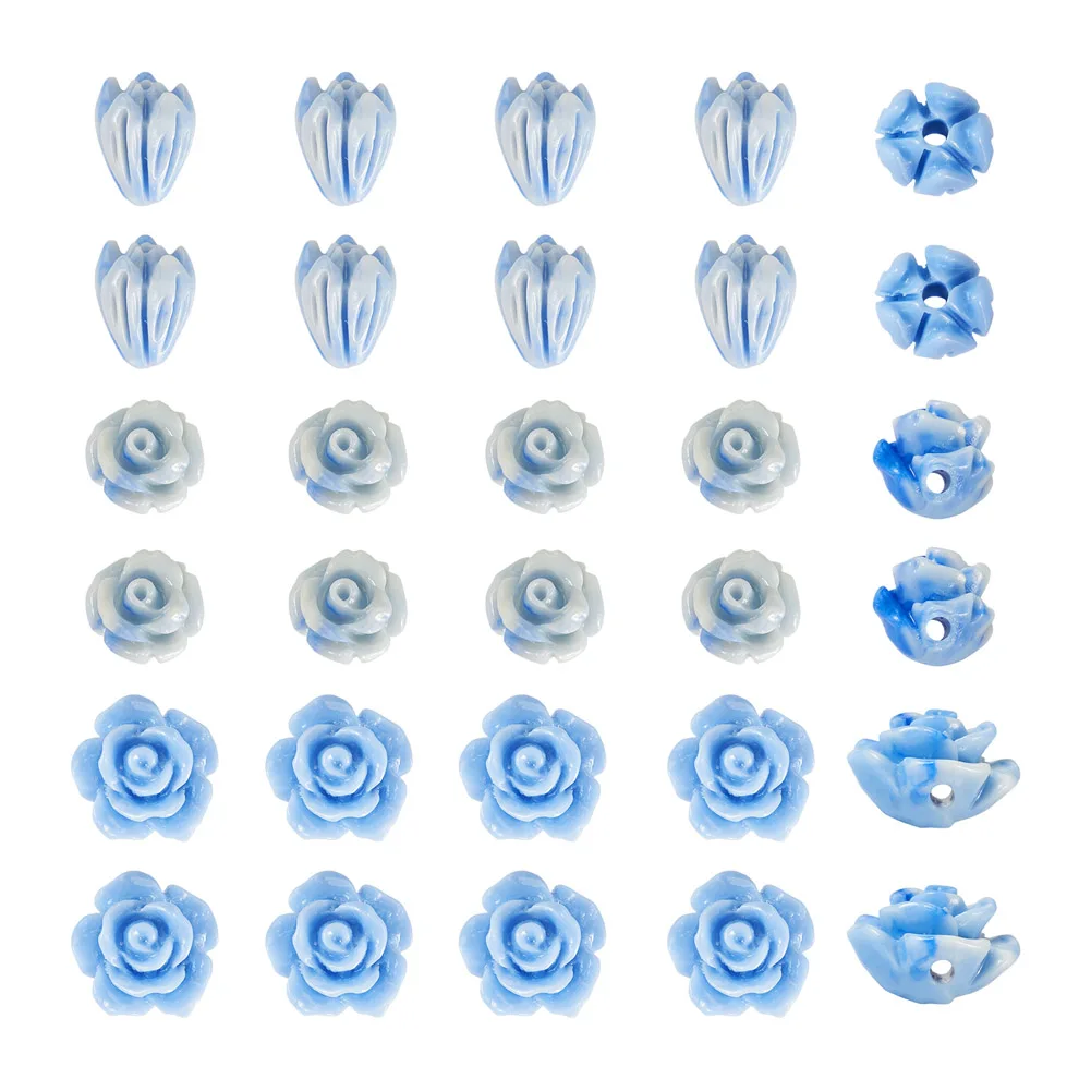 30Pcs Mixed Styles Dyed Blue Flower Synthetic Shell Loose Beads for DIY Bracelet Earrings Jewelry Making Accessories
30Pcs Mixed Styles Dyed Blue Flower Synthetic Shell Loose Beads for DIY Bracelet Earrings Jewelry Making Accessories