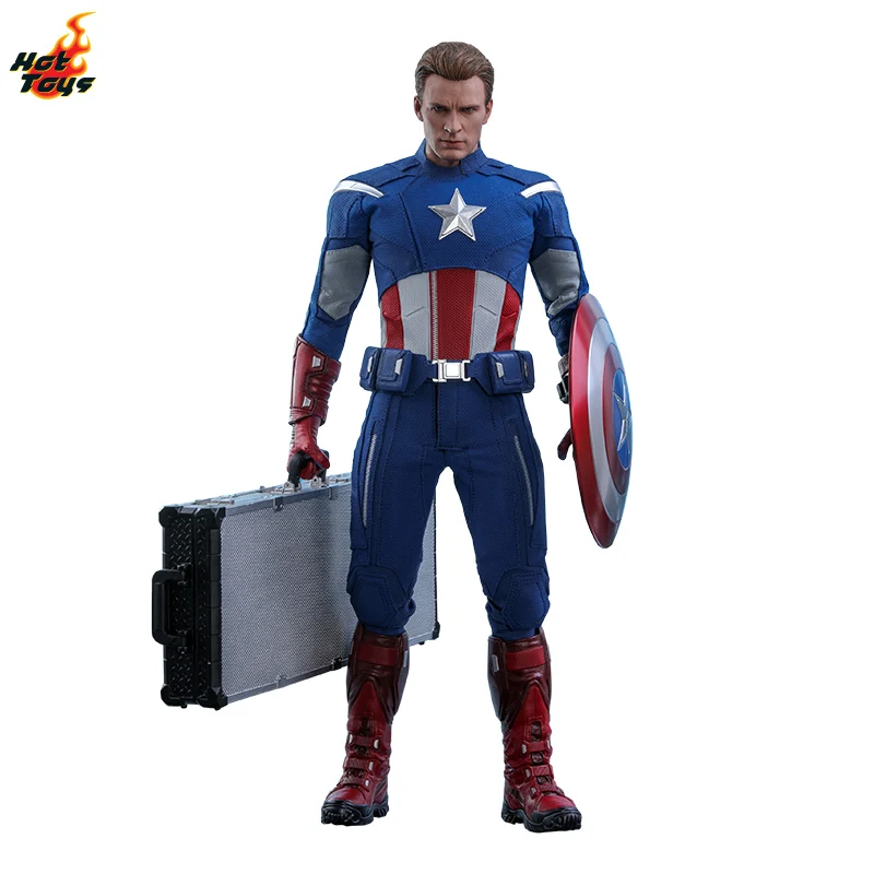 

Genuine Hot Toys Ht The Avengers 4 Captain America Hero 2012 Edition 1:6 Scale Hand Puppet Toy Collections Model Decor Gift