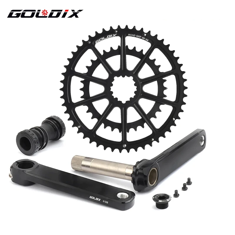 GOLDIX crank 50-34T/53-39T for SRAM GXP road folding bicycle for SHIMANO R7000/R8000/5800/6800 wide and narrow sprocket crankset
GOLDIX crank 50-34T/53-39T for SRAM GXP road folding bicycle for SHIMANO R7000/R8000/5800/6800 wide and narrow sprocket crankset
