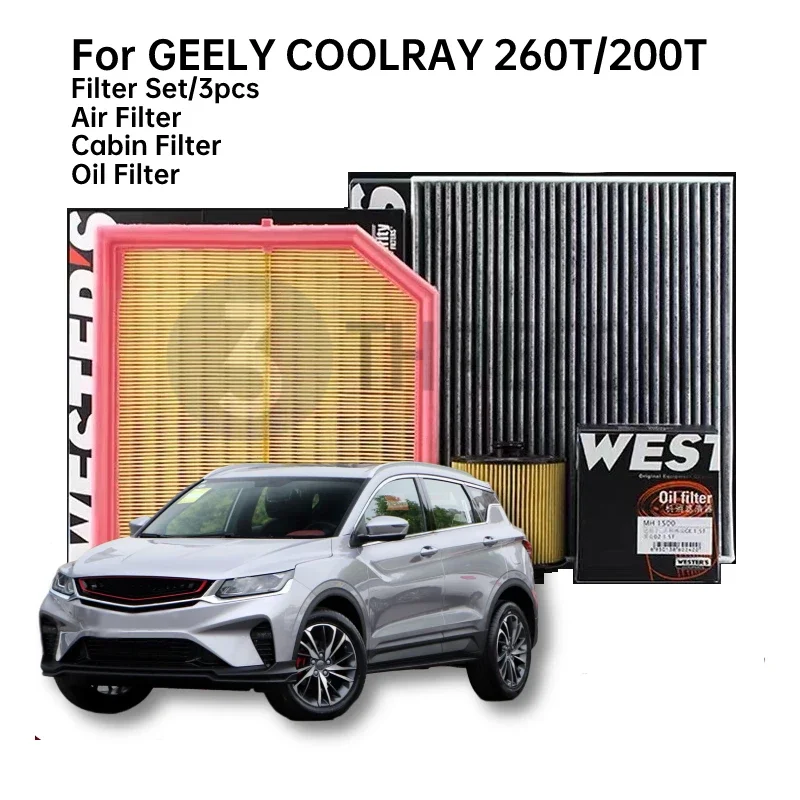 THREEON MA1542 MH1500 MK1530 Air Filter Oli Filter and Cabin Filter Set/3PCS For GEELY COOLRAY 1.0T 1.5T
THREEON MA1542 MH1500 MK1530 Air Filter Oli Filter and Cabin Filter Set/3PCS For GEELY COOLRAY 1.0T 1.5T