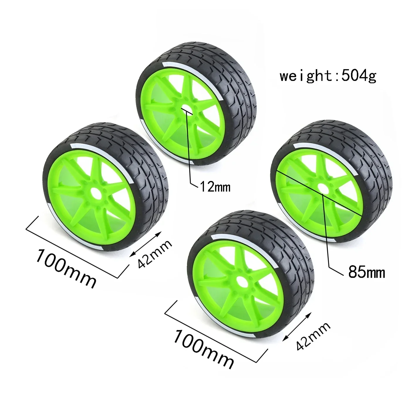 KKRC 4pcs 42x100mm 42/100 Tire Tyre 17mm Wheel Hex for Arrma 1/7 Infraction Limitless 1/8 HPI WR8 HSP Kyosho Tamiya RC Car Upgra
KKRC 4pcs 42x100mm 42/100 Tire Tyre 17mm Wheel Hex for Arrma 1/7 Infraction Limitless 1/8 HPI WR8 HSP Kyosho Tamiya RC Car Upgra