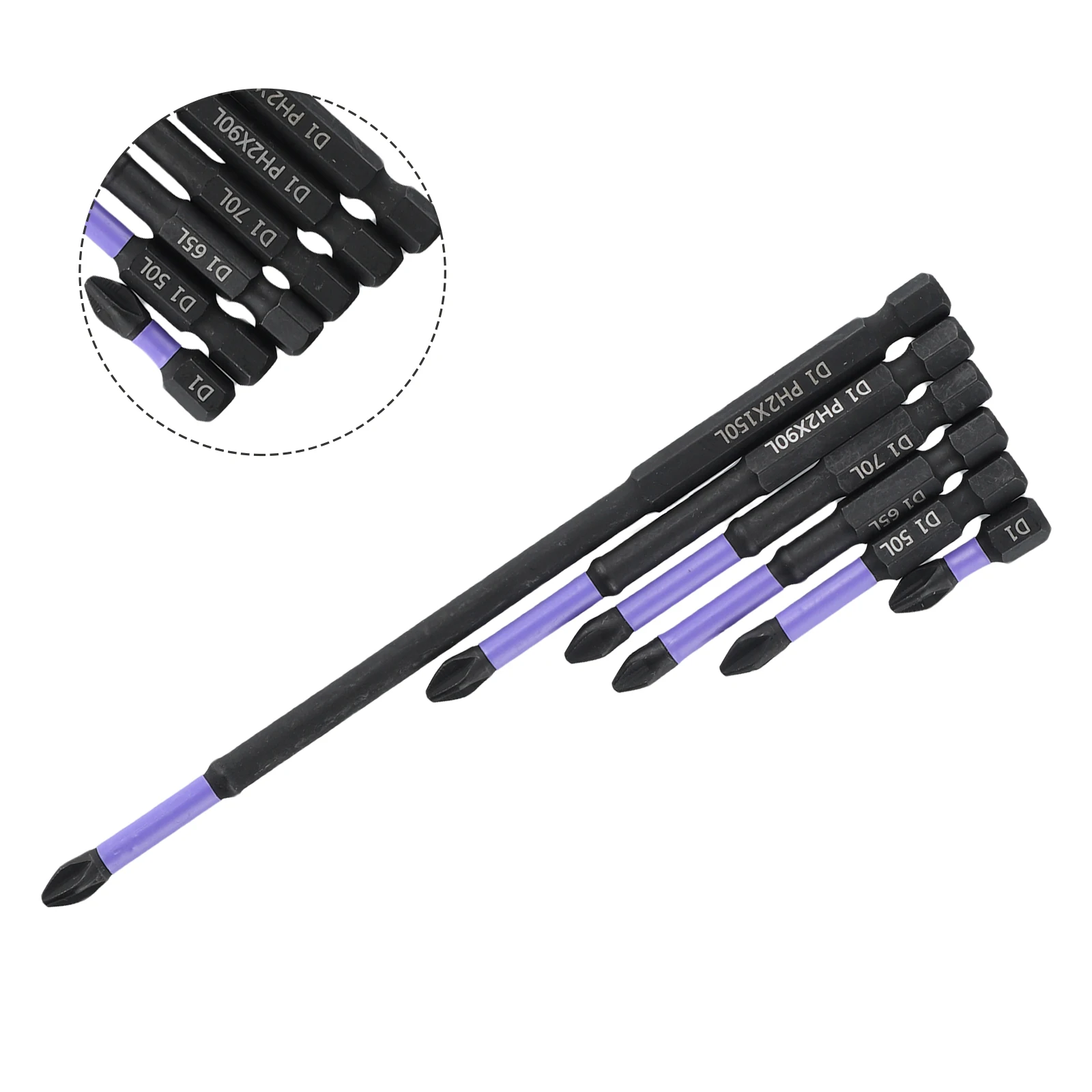 6PCS PH2 Alloy Steel Magnetic Batch Head Non-slip Cross Screwdriver With Base Holeder Impact Drill Bit 25/50/65/70/90/150mm
6PCS PH2 Alloy Steel Magnetic Batch Head Non-slip Cross Screwdriver With Base Holeder Impact Drill Bit 25/50/65/70/90/150mm
