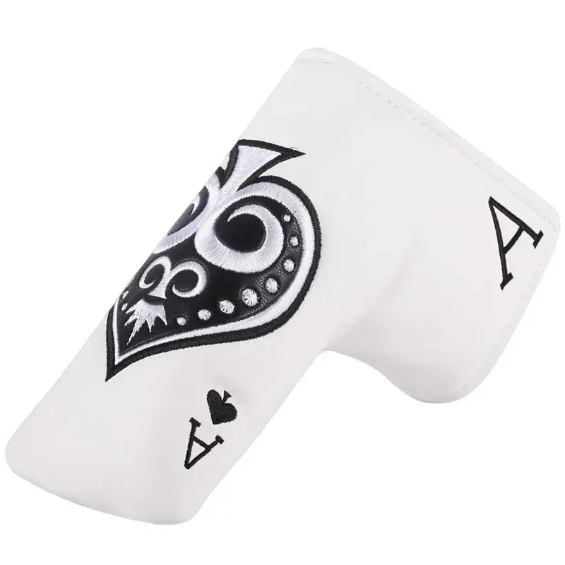 Golf Putter Cover Waterproof Spades Embroidered Push Rod Protective Cover Half Round L-Shaped Rod Head Cover Magic Fit Embroider
Golf Putter Cover Waterproof Spades Embroidered Push Rod Protective Cover Half Round L-Shaped Rod Head Cover Magic Fit Embroider