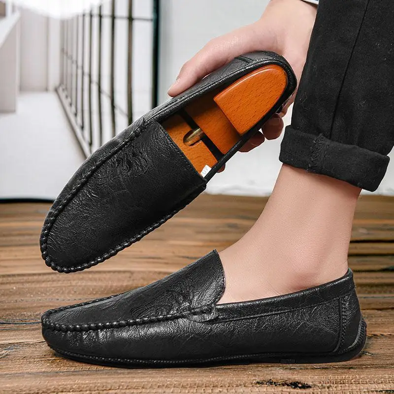 Oren Men's Shoes Men's Shoes Moccasins Genuine Leather Soft Bottom Wild Driving Loafers
Oren Men's Shoes Men's Shoes Moccasins Genuine Leather Soft Bottom Wild Driving Loafers