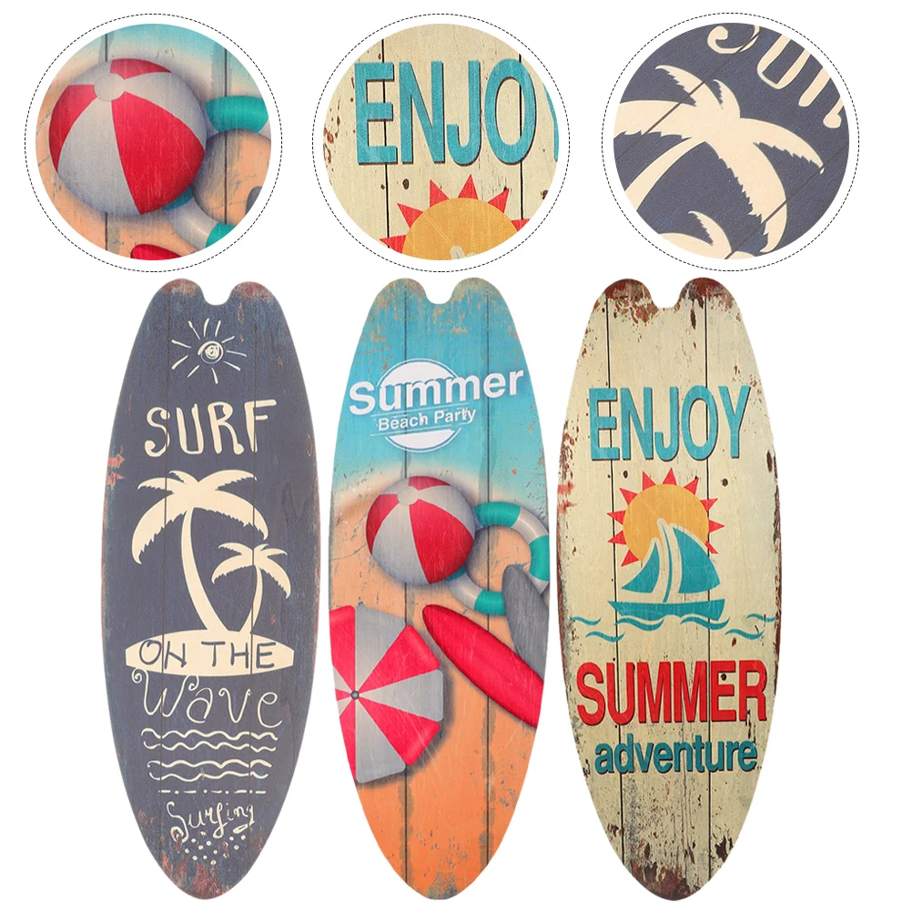 3 Pcs Surfboard Wooden Sign over Door Clothes Hanger Rack Beach Decorations for Home Front
3 Pcs Surfboard Wooden Sign over Door Clothes Hanger Rack Beach Decorations for Home Front