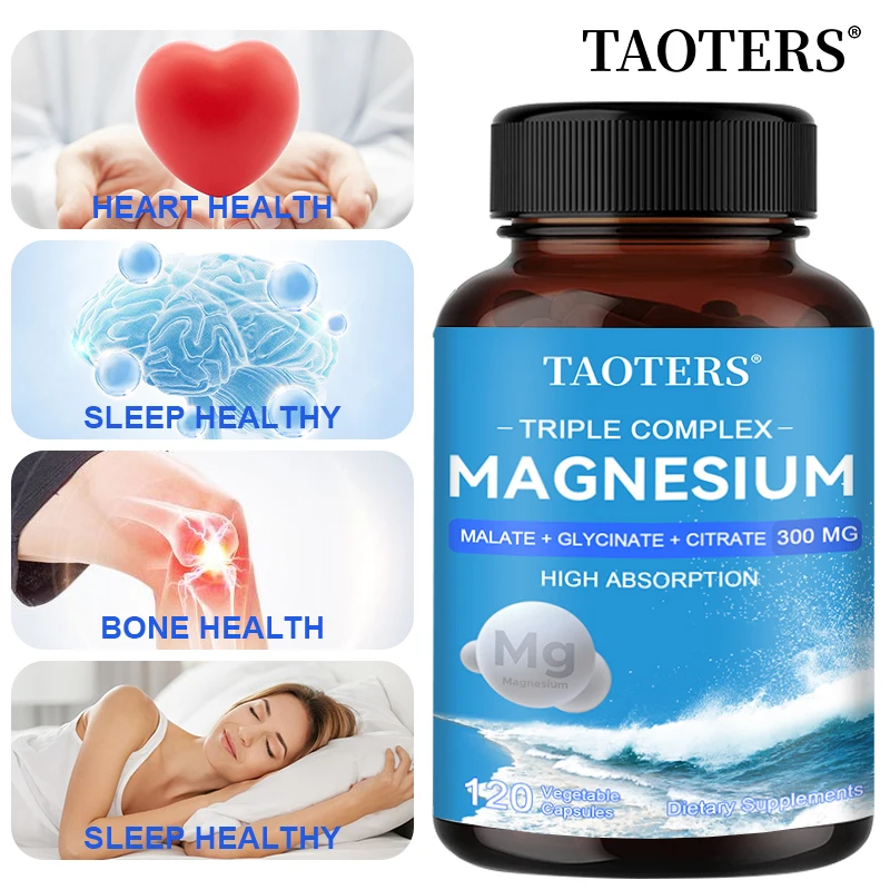 Magnesium Glycinate Magnesium Malate Magnesium Citrate Supplement High Absorption Support Suitable for Women & Men Non-GMO Vegan
Magnesium Glycinate Magnesium Malate Magnesium Citrate Supplement High Absorption Support Suitable for Women & Men Non-GMO Vegan