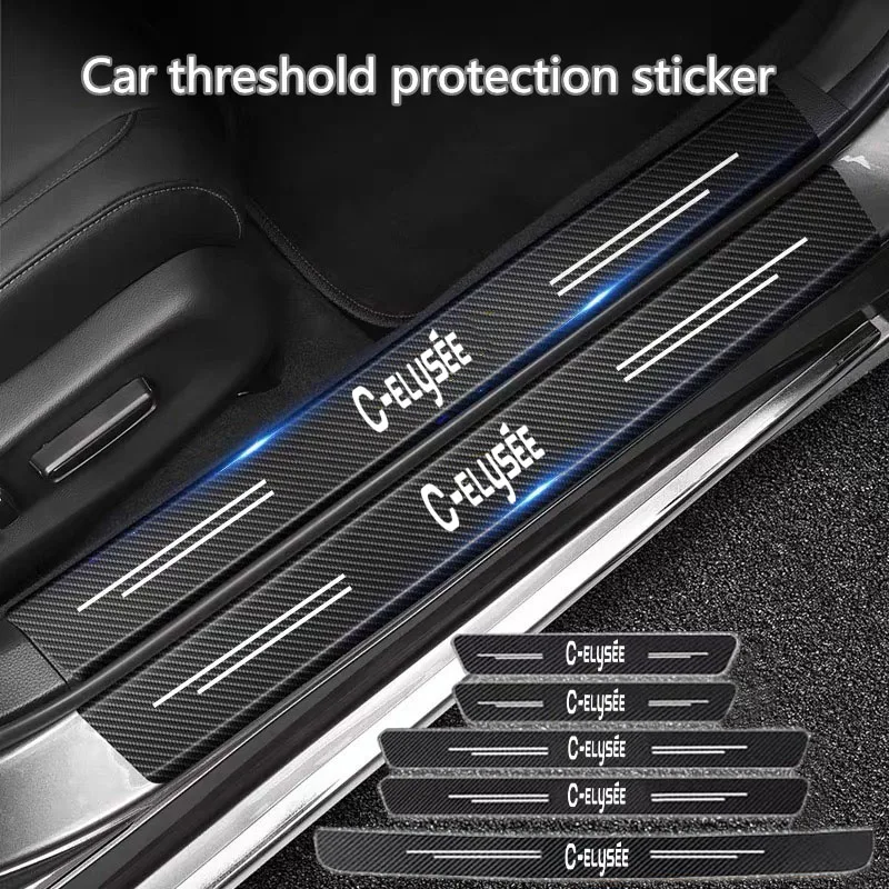 Carbon Fiber Car Threshold Protective Film Anti Scratch Matte Black Nano Sticker For Citroen C-Elysee CElysee 2012 - 2016
Carbon Fiber Car Threshold Protective Film Anti Scratch Matte Black Nano Sticker For Citroen C-Elysee CElysee 2012 - 2016